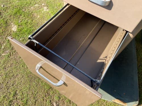 McDowell And Craig Vintage Mid Century Modern Metal Tanker Desk - Thumbnail 8