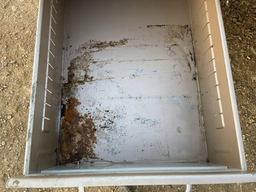 Vintage Mid Century Modern Steelcase Tanker Desk Needs Restoration - Thumbnail 3