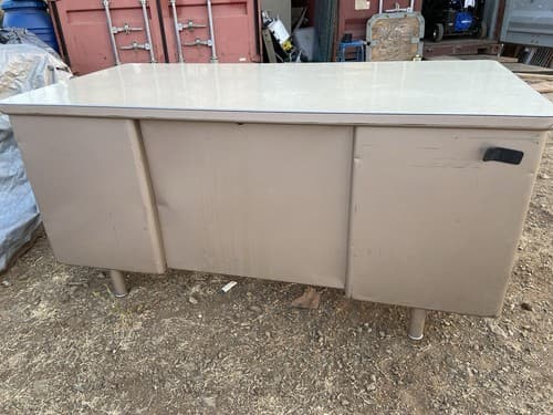 Vintage Mid Century Modern Steelcase Tanker Desk Needs Restoration - Thumbnail 5