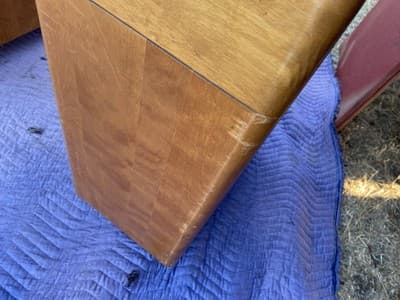 Mid Century Modern Desk Solid Maple Wood Heywood Wakefield Needs Restoration - Thumbnail 6