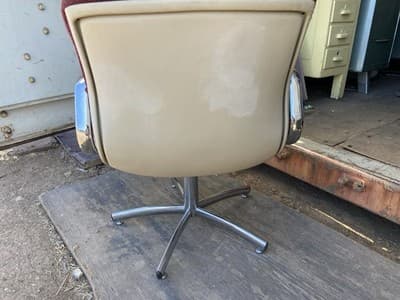 Vintage All-Steel Mid Century Modern Eames Office Arm Chair Knoll Pollock Style - Thumbnail 9