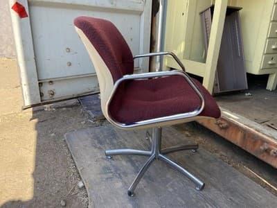 Vintage All-Steel Mid Century Modern Eames Office Arm Chair Knoll Pollock Style - Thumbnail 3