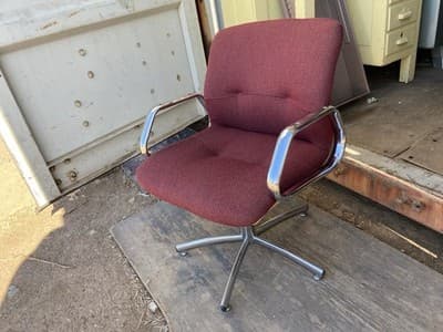Vintage All-Steel Mid Century Modern Eames Office Arm Chair Knoll Pollock Style - Thumbnail 20