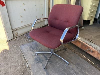 Vintage All-Steel Mid Century Modern Eames Office Arm Chair Knoll Pollock Style - Thumbnail 19
