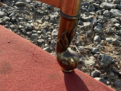 Vintage Mid Century Hollywood Regency Brass And Beveled Glass Top Coffee Table - Thumbnail 22