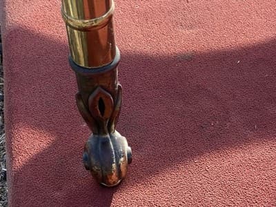 Vintage Mid Century Hollywood Regency Brass And Beveled Glass Top Coffee Table - Thumbnail 21