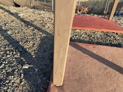 Vintage Standford University Steel Tanker Desk Table It Has Patina - Thumbnail 20