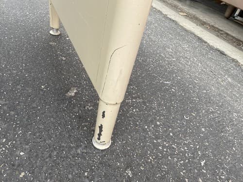 Mcdowell And Craig Vintage Mid Century Modern Metal Tanker Writing Desk Table - Thumbnail 3