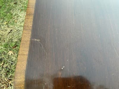 Vintage Mahogany Double Pedestal Dining Room Table With Three Leaves - Thumbnail 21