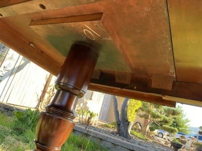 Vintage Mahogany Double Pedestal Dining Room Table With Three Leaves - Thumbnail 24