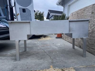 Vintage Military Army Aluminum Folding Field Desk - Thumbnail 10