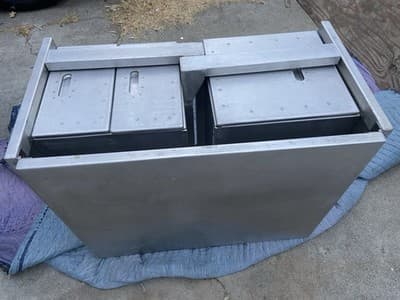 Vintage Military Army Aluminum Folding Field Desk - Thumbnail 7