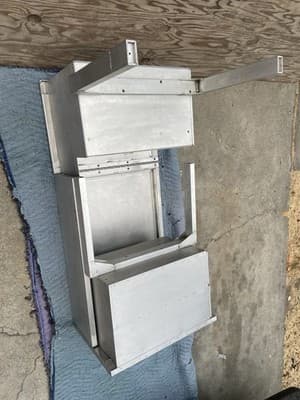 Vintage Military Army Aluminum Folding Field Desk - Thumbnail 23