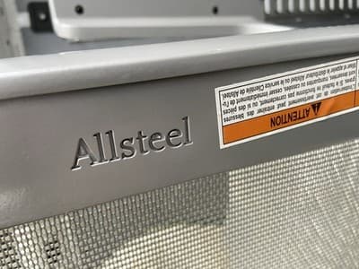 6 Vintage Modern Clarity Task Chairs By Allsteel Some Scuffing And Marks - Thumbnail 3