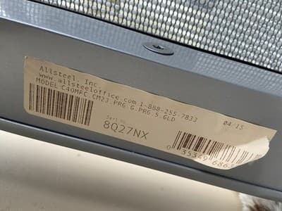 6 Vintage Modern Clarity Task Chairs By Allsteel Some Scuffing And Marks - Thumbnail 7