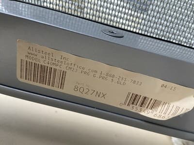 6 Vintage Modern Clarity Task Chairs By Allsteel Some Scuffing And Marks - Thumbnail 8