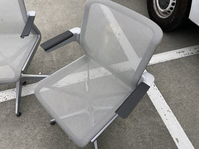 6 Vintage Modern Clarity Task Chairs By Allsteel Some Scuffing And Marks - Thumbnail 17