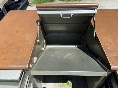 Antique Shaw Walker Typewriter Metal Industrial Tanker Desk - Thumbnail 5