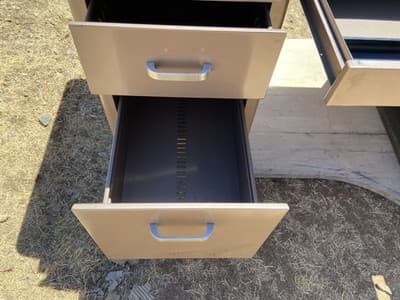 McDowell And Craig Vintage METAL INDUSTRIAL Tanker Desk Mid Century Modern MCM. - Thumbnail 16