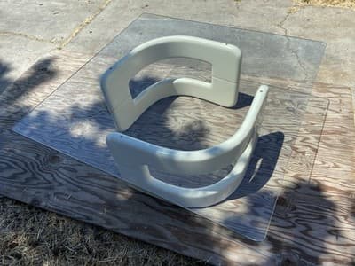 Futuristic Space-Age Glass Coffee Table Hollywood Regency Minimalist Mcm - Thumbnail 17