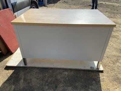 Vintage Industrial,Metal Tanker Credenza Mid-Century Modern Book Shelf Sideboard - Thumbnail 6