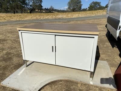 Vintage Industrial,Metal Tanker Credenza Mid-Century Modern Book Shelf Sideboard - Thumbnail 11