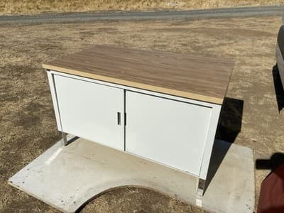 Vintage Industrial,Metal Tanker Credenza Mid-Century Modern Book Shelf Sideboard - Thumbnail 12