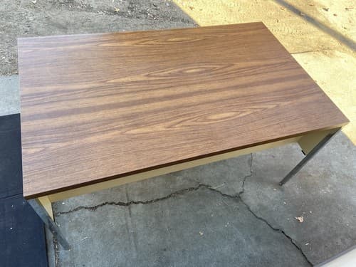 MCM ALLSTEEL Tanker Desk Industrial Steel Metal Office Table - Thumbnail 14