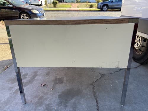 MCM ALLSTEEL Tanker Desk Industrial Steel Metal Office Table - Thumbnail 16