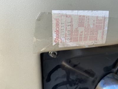 vintage  Steelcase Chrome  Upholstered Fabric Chair #454  Charles Pollock Style - Thumbnail 5