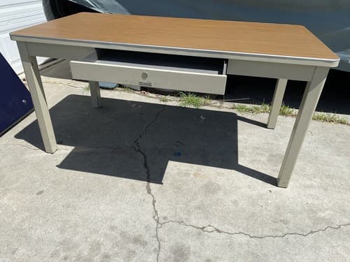McDowell And Craig Vintage Heavy Duty Mid Century Modern All Steel/Metal Desk - Image 1