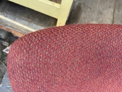 vintage  Steelcase Chrome  Upholstered Fabric Chair #454  Charles Pollock Style - Thumbnail 16