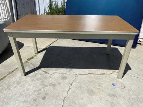 McDowell And Craig Vintage Heavy Duty Mid Century Modern All Steel/Metal Desk - Thumbnail 2