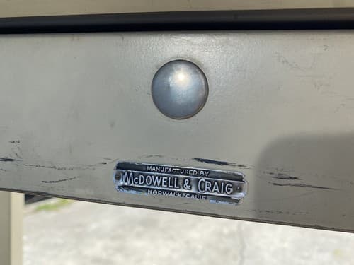 McDowell And Craig Vintage Heavy Duty Mid Century Modern All Steel/Metal Desk - Thumbnail 5