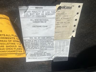 STEELCASE CANTILEVER Chrome Chair Model 421 482 Mid Century Modern Set Of 6 - Thumbnail 17