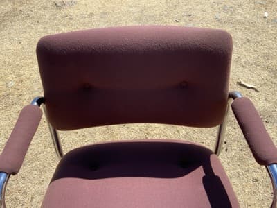 STEELCASE CANTILEVER Chrome Chair Model 421 482 Mid Century Modern Set Of 6 - Thumbnail 16