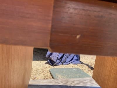 Vintage Mid Century Modern Teak Desk - Thumbnail 9