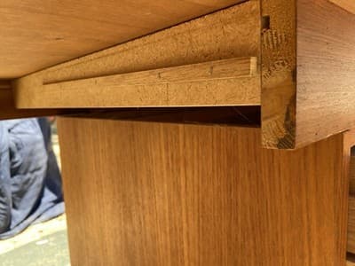 Vintage Mid Century Modern Teak Desk - Thumbnail 10