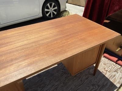 Vintage Mid Century Modern Teak Desk - Thumbnail 17
