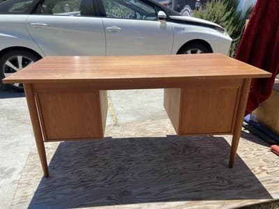 Vintage Mid Century Modern Teak Desk - Thumbnail 20
