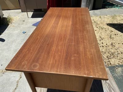Vintage Mid Century Modern Teak Desk - Thumbnail 22