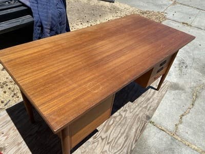 Vintage Mid Century Modern Teak Desk - Thumbnail 19