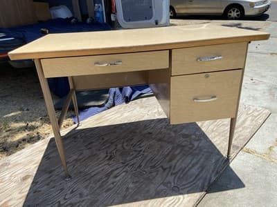 Raymond Loewy Brunswick Styke Desk Mid Century Modern Design MCM Vintage Antique - Image 1