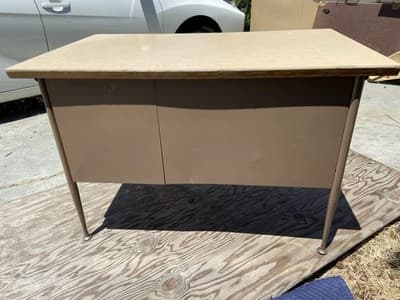 Raymond Loewy Brunswick Styke Desk Mid Century Modern Design MCM Vintage Antique - Thumbnail 9