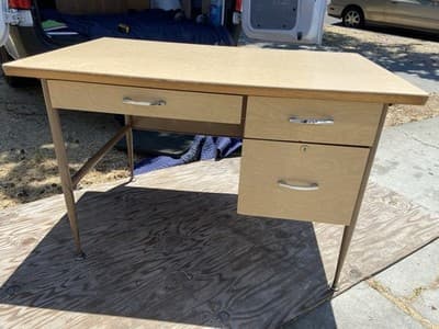 Raymond Loewy Brunswick Styke Desk Mid Century Modern Design MCM Vintage Antique - Thumbnail 13