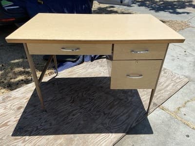 Raymond Loewy Brunswick Styke Desk Mid Century Modern Design MCM Vintage Antique - Thumbnail 12