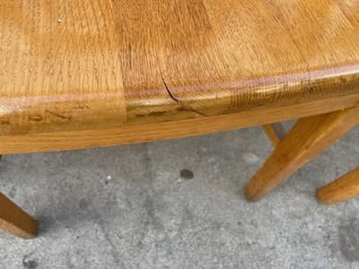 Antique Jasper Furniture Seating Bankers Golden Oak Chair Set Of 7 - Thumbnail 11