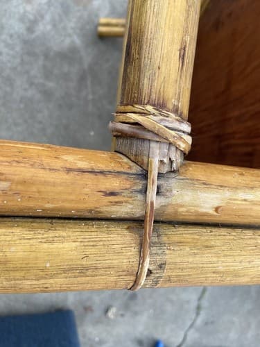 Vintage Mid Century Modern Rattan Bamboo Coffee Table - Thumbnail 9