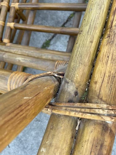 Vintage Mid Century Modern Rattan Bamboo Coffee Table - Thumbnail 11