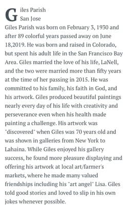 Giles Parish canvas collection 40/30 signed 30 available - Thumbnail 17